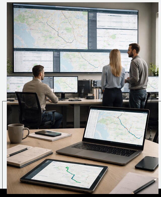 Трекинг грузов и Fleet Management, мониторинг автопарка в Сланцах