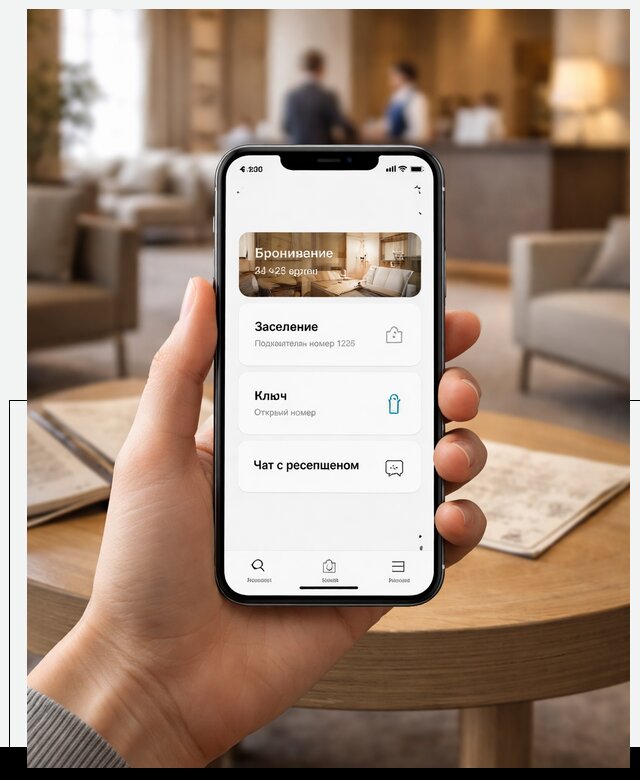 Мобильное приложение для гостей отеля в Сланцах, управление сервисом