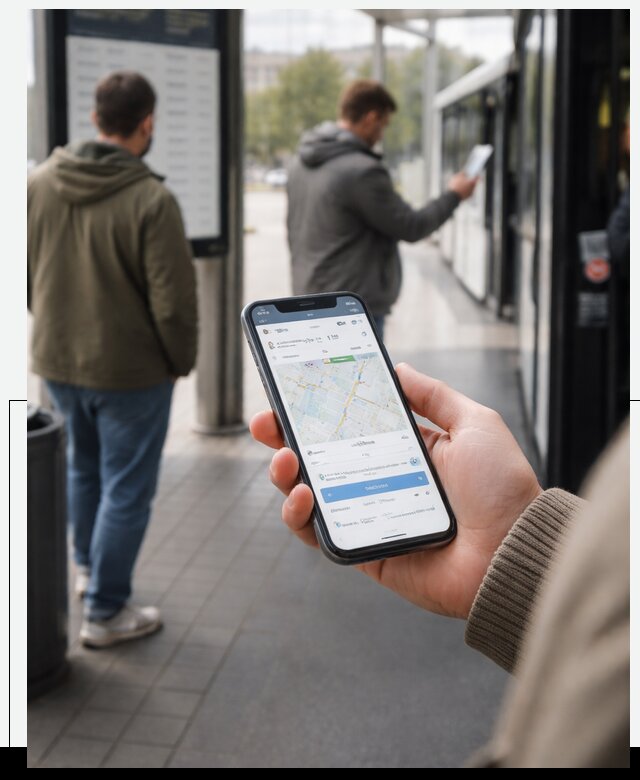 Мобильное приложение для пассажиров в Сланцах с оплатой и расписанием